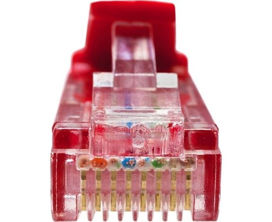 Патч-корд SUPRLAN, U/UTP Cat.5e 4x2 26AWG /7x0.16mm/ Cu LSZH красный 1м 10-0152 – изображение 4
