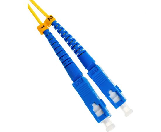 Волоконно-оптический шнур Hyperline FC-D2-9-LC/UR-SC/UR-H-1M-LSZH-YL патч-корд SM 9/125 28387 – изображение 4