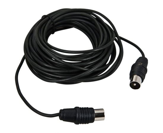 Антенный кабель удлинитель REXANT ТВ гнездо - штекер 3 метра, черный 17-5023 – изображение 4