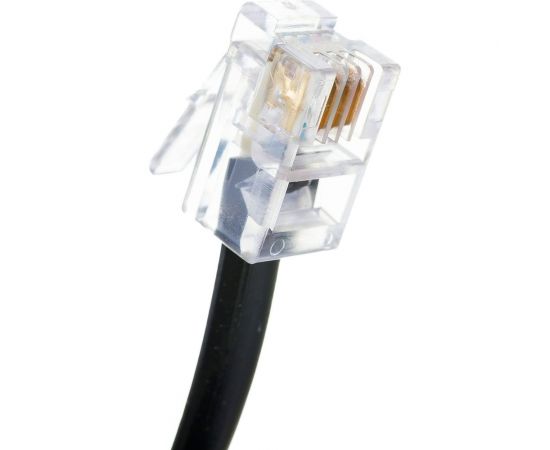 Витой трубочный телефонный шнур REXANT RJ-10, 4P-4C, 4 м, черный 18-2043 – изображение 4