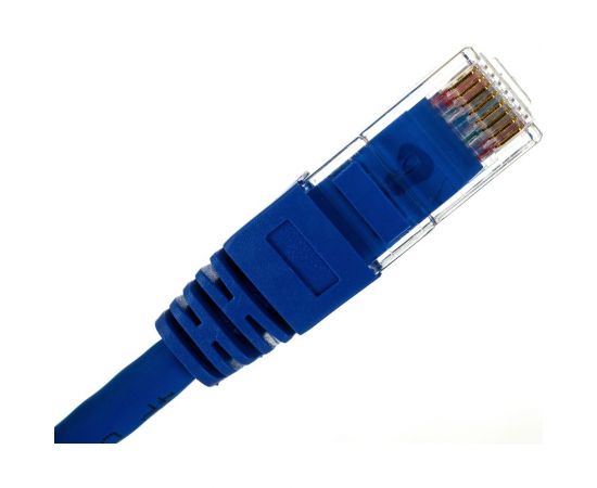 Шнур NIKOMAX, U/UTP 4 пары, Кат.5e, 7х0,205мм, синий, 0,15м NMC-PC4UD55B-001-C-BL – изображение 4