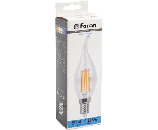 Светодиодная лампа FERON LB-718 Свеча на ветру E14 15W 6400K 38264 – изображение 5
