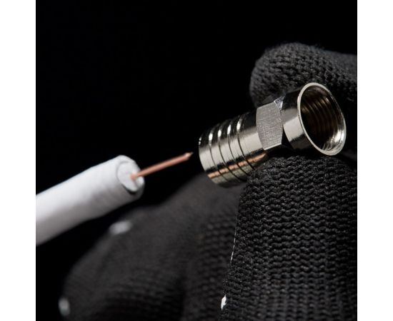 F-разъем REXANT RG-6, обжим 100 шт 05-4031 – изображение 5