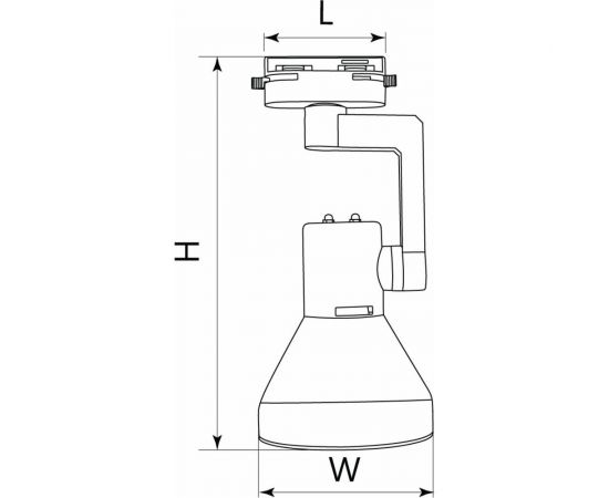 Трековый светильник на шинопровод FERON E27, однофазный AL193, 50W, 230V, белый, корпус сталь 41597 – изображение 5