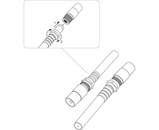 Антенный переходник REXANT RG-6, SAT, гнездо F - штекер ТВ 06-0025-A – изображение 5