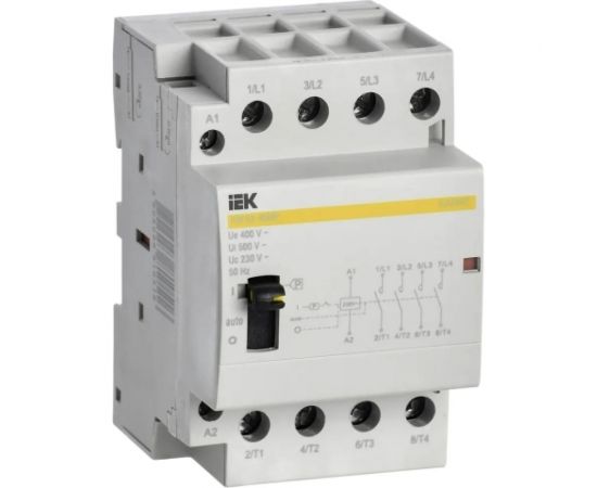Модульный контактор с ручным управлением IEK КМ63-40МР AC KARAT MKK22-63-40 