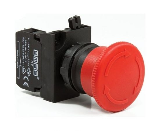 Аварийная кнопка Emas Грибок B202E 