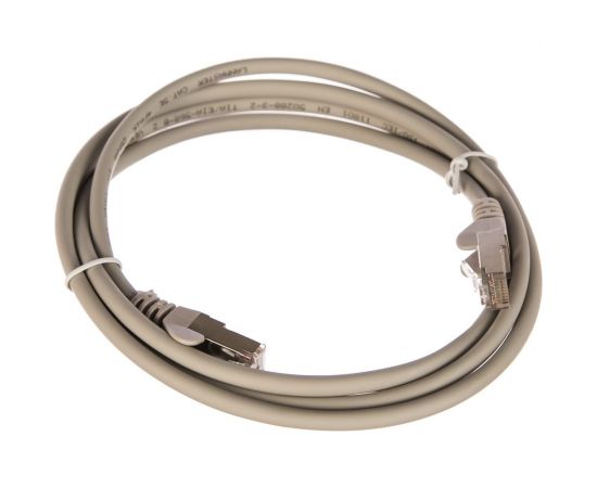 Патч-корд LANMASTER RJ45-RJ45, 4 пары, FTP, категория 5е, 1.5 м, серый, LSZH, LAN-PC45/S5E-1.5-GY 