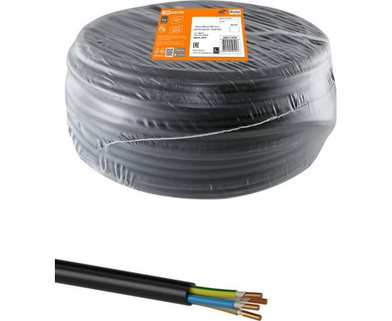 Кабель TDM ВВГнгА-FRLS 4х2,5 окN, PE-0,66 ГОСТ 100м SQ0117-0194 