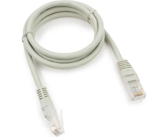 Медный патч-корд Cablexpert UTP кат.5e, 1м, литой, многожильный серый PP10-1M 