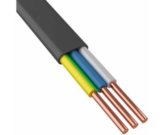 Кабель ООО Кабельный завод АЛЮР ВВГ-П-нг(А)-LS 3x6 ок (N,PE) -0,66 Ч, бухта 100 метров 2004770000008 