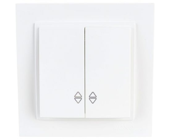 Двухклавишный проходной выключатель MONO ELECTRIC Despina, слоновая кость 102-010023-111 