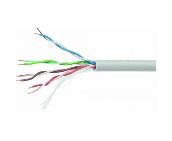 Кабель Cablexpert UTP5e, 4 пары, 0.40 мм, CCA, одножильный, 100 м, серый UPC-5040E-SOL/100 