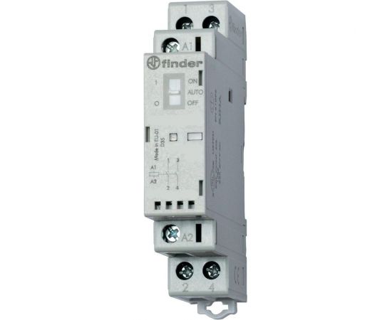 Модульный контактор Finder 1но + 1нз контакта 25а, = 120в Ac/Dc, - Agsno2, механич. инди, 223201204520 