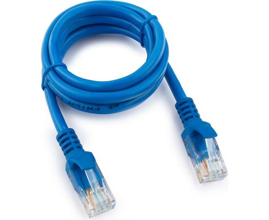 Многожильный медный патч-корд Cablexpert UTP кат.5e, 1м, литой, синий PP10-1M/B 
