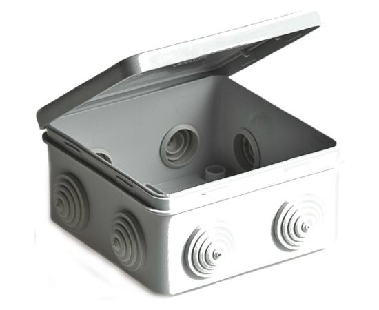 Распаечная коробка с крышкой ОП 80х80х50мм, IP54, 7вх TDM SQ1401-0512 