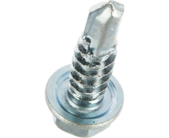 Самонарезающий винт со сверловым концом Grabber HEX 5,5х19 мм белый цинк 250 шт. 12075H3-250DIY – изображение 2