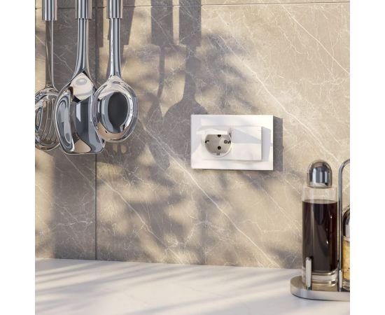 Двойная влагозащищенная розетка WERKEL W1172201 с зазем. с защит. крышками и шторками белый a057276 – изображение 2