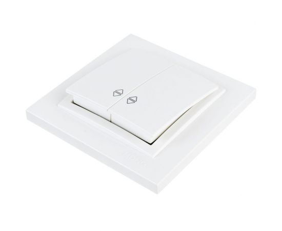 Двухклавишный проходной выключатель MONO ELECTRIC Despina, слоновая кость 102-010023-111 – изображение 2