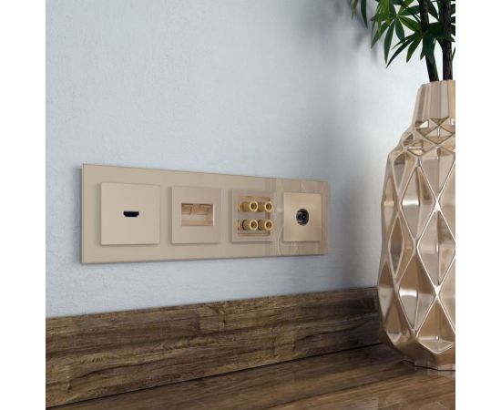 Акустическая розетка WERKEL W1185011 шампань a050862 – изображение 2