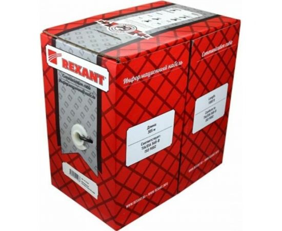 Кабель REXANT витая пара FTP 1PR 24AWG, CAT5e бухта 305 м 01-0120 – изображение 2