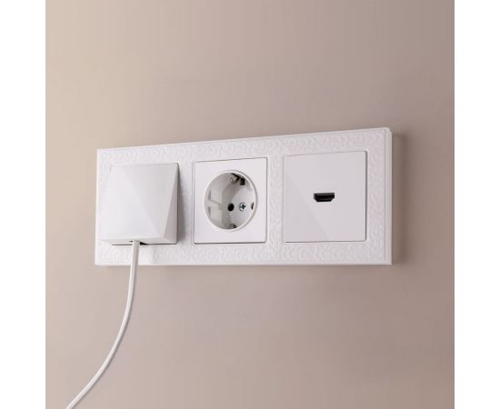 Розетка WERKEL W1186001 HDMI белый a051121 – изображение 2