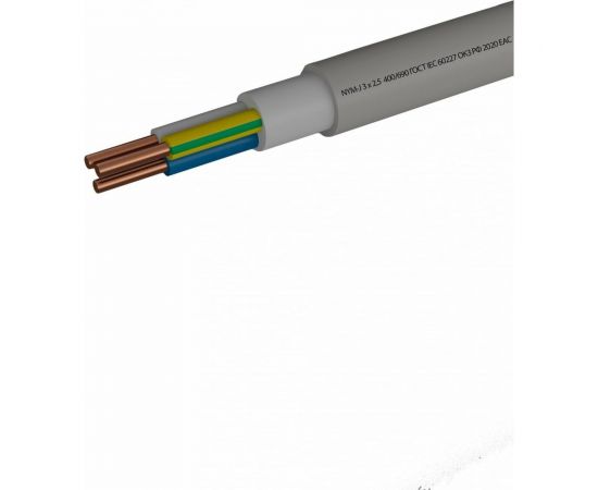 Кабель NYM-J ГОСТок 3х2.5 серый 100м ГТ1314 – изображение 2