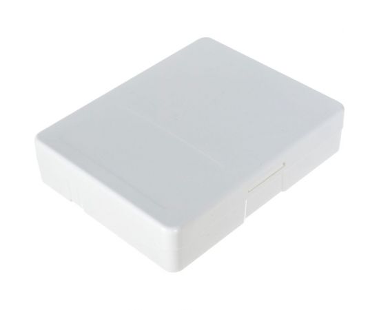 Оптическая розетка LANMASTER на 2 адаптера SC, с органайзером волокна, 100х80х23 мм, белая LAN-SBF3-WH – изображение 2