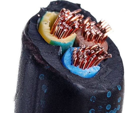 Гибкий круглый кабель ЭлПроКабель КГтп 3x1,5 ГОСТ 50 м 4630017899180 – изображение 3