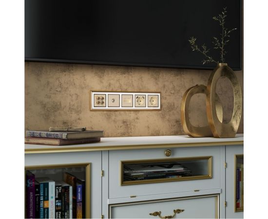 Акустическая розетка WERKEL W1185011 шампань a050862 – изображение 3