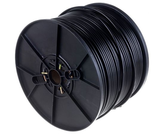 Коаксиальный кабель REXANT RG-6U, 75 Ом, CCS/Al/Al, 64%, бухта 305 м, черный OUTDOOR 01-2204 – изображение 3