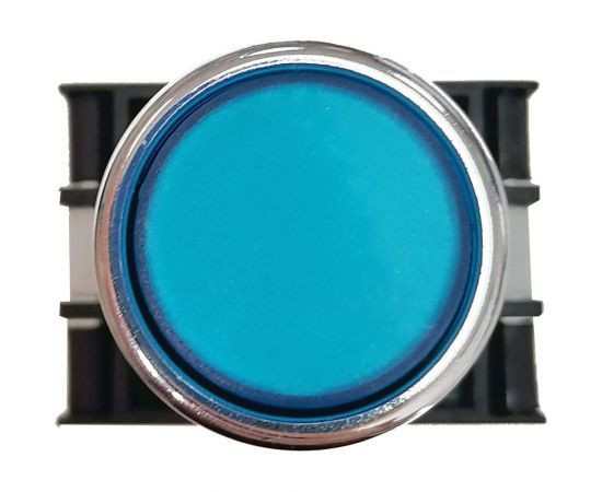 Нажимная круглая кнопка Emas синяя, 250В AC, 4А, 12-30В AC/DC, 10шт. B172DM – изображение 3