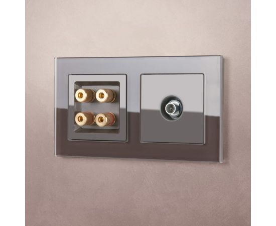 Рамка на 2 поста WERKEL W0021118 мокко стекло a051098 – изображение 3