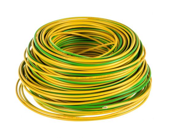 Провод ОРЕОЛ ПуВ нг А LS 1х4,0 желто-зеленый 100м 00-00003297 – изображение 3