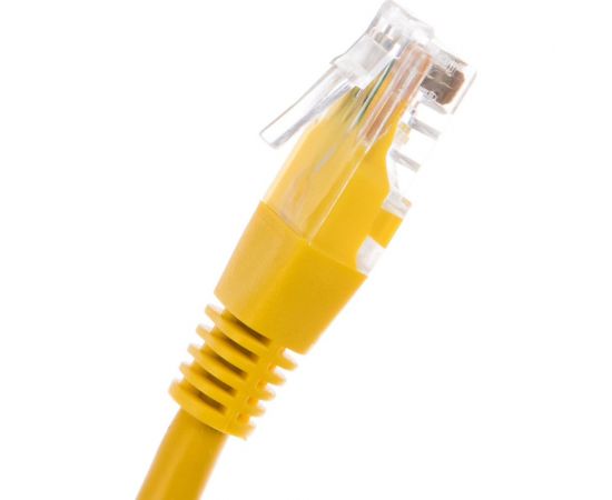 Многожильный патч-корд Cablexpert UTP кат.6, 0.25м, литой, жёлтый PP6U-0.25M/Y – изображение 5