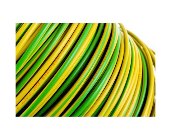 Провод ОРЕОЛ ПуВ нг А LS 1х4,0 желто-зеленый 100м 00-00003297 – изображение 5