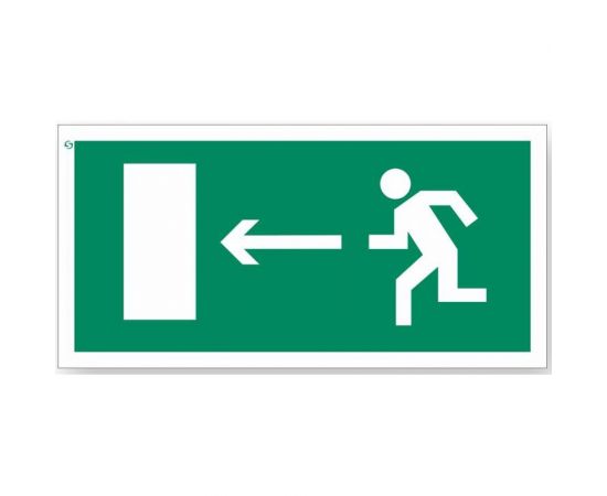 Знак ""Направление к эвакуационному выходу налево"" Стандарт Знак Е04, 150x300 мм, 00-00023653 
