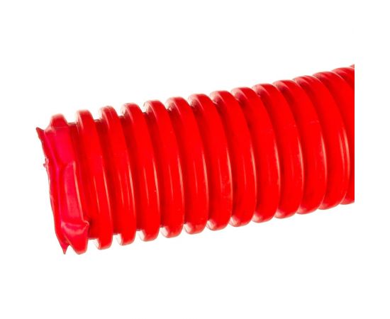 Труба гофрированная Промрукав ПНД защитная для МПТ пешель красная д40/31,2 15м PR02.0091 