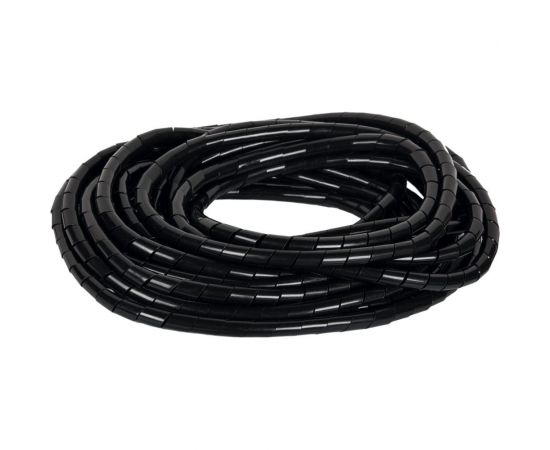 Спиральная лента для организации и защиты кабельных пучков NIKOMAX черная, 10м NMC-SWB15-010-BK 