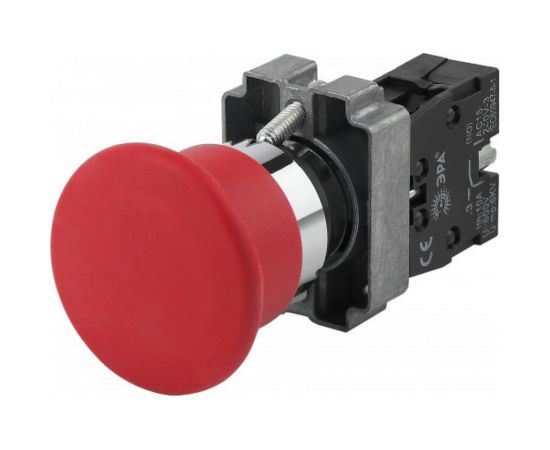 Кнопка управления ЭРА LAY5-BC42 Грибок, красная, 1р, 20/200/3200 Б0045643 
