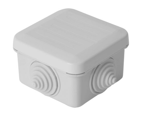 Разветвительная коробка STEKKER 70*70*40мм, 4 ввода, IP55, светло-серая, EBX10-34-55 (GE41236) 39997 