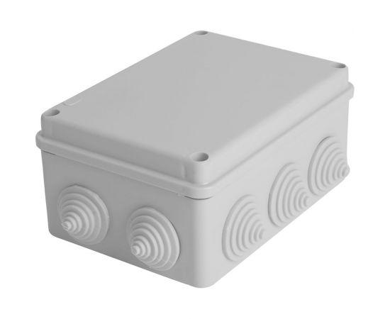 Разветвительная коробка STEKKER 190*140*70мм, 10 вводов, IP55, светло-серая, EBX20-310-55 (GE41244) 40000 