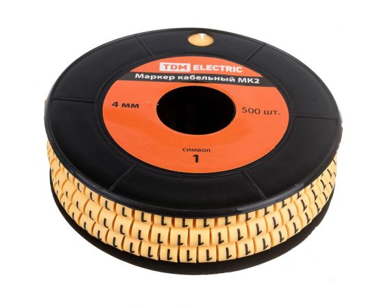 Маркер МК2 - 4мм символ 1 500шт/ролл TDM SQ0511-0030 