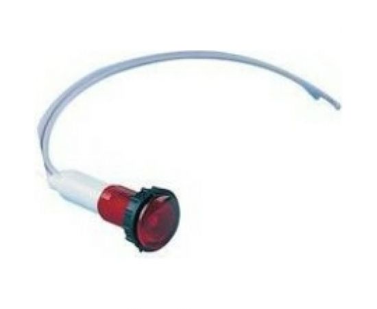 Сигнальная арматура Emas красная 10мм с силиконовым проводом 24В S100LK2 – изображение 2