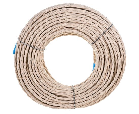 Ретро провод TDM ""Эко"" 3x2,5 витой ГОСТ бежевый 50м SQ2801-0114 – изображение 2