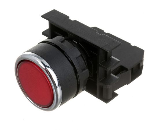 Нажимная кнопка Emas круглая красная, 1НО, серия B, 250В AC, 4А, 10шт. B100DK – изображение 2