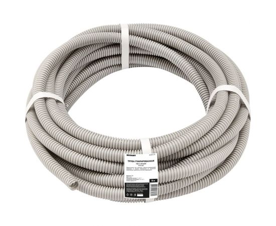 Гофрированная труба REXANT из ПВХ с зондом, d16 мм, бухта 10 м 28-0016-10 – изображение 3