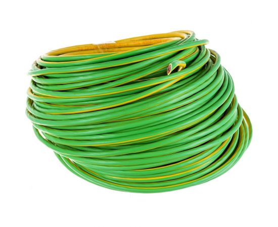 Провод ОРЕОЛ ПуГВ нг А LS 1х6,0 желто-зеленый 50м 00-00001841 – изображение 3
