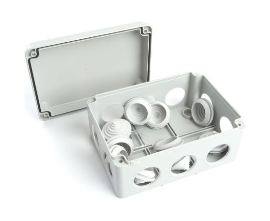 Разветвительная коробка STEKKER 150*110*70мм, 10 вводов, IP55, светло-серая, EBX10-310-55 (GE41242) 39999 – изображение 3