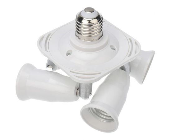 Цокольный разветвитель REXANT Е27 на 4хЕ27 белый 11-8864 – изображение 3